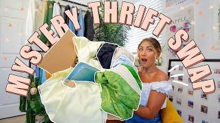 MYSTERY THRIFT SWAP | huge SUMMER thrifted try on haul (definitely my BEST haul!!)