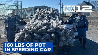 About 160 pounds of marijuana found during traffic stop in Clark County