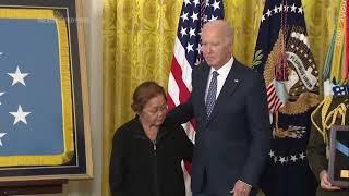 Biden awards the Medal of Honor and Medal of Valor to military heroes