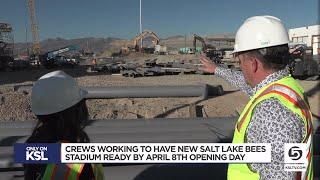 Crews working to have new Bees stadium ready by Opening Day