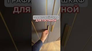 Графитовый шкаф для гостиной