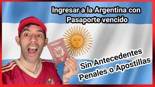 Venezolanos pueden entrar a Argentina con Pasaporte vencido y sin Antecedentes Penales o Apostillas