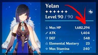 1 Million HP Yelan Damage Showcase - Genshin Impact