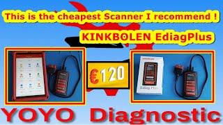 Kingbolen EdiagPlus.The cheapest Scanner under 150 euros in 2024 that can be used for DIY repair.