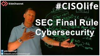 SEC Final Rule on Cybersecurity Explained | #CISOlife