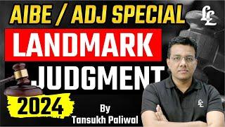 AIBE/ADJ Special : Landmark Judgment | Tansukh Paliwal | Linking Laws