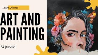 How to Paint a Girl's Half Face with Oil Colors on Canvas short vedio | Step-by-Step #foryou #art