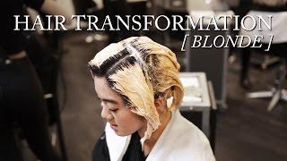 HAIR DISASTER & TRANSFORMATION: Asian Black Hair To Blonde