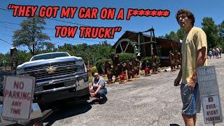 "They Got My Car On A F****** Tow Truck!" | Illegal Parks & A New Tow Away Lot