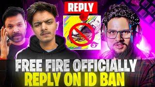 free fire officially reply on id ban / kya hamari id unban hogi #freefire #up40fflive