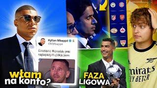 DZIWNE WPISY Kyliana Mbappe… Tak ZAREAGOWAŁ Al-Khelaifi na LOSOWANIE fazy ligowej Champions League!