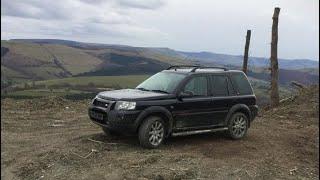 Land Rover Freelander Sport (FL1) in 2016 off road green lane, forestry road Llanbrynmair Mid Wales