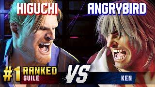 SF6 ▰ HIGUCHI (#1 Ranked Guile) vs ANGRYBIRD (Ken) ▰ High Level Gameplay