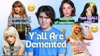 reacting to your DEMENTED pop girl opinions  *controversial*