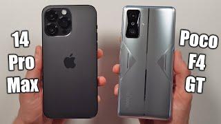 Poco F4 GT vs iPhone 14 Pro Max   Speed Test