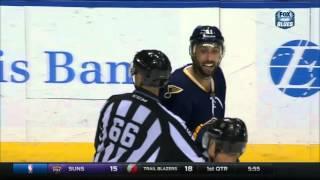 Robert Bortuzzo Unsportsmanlike Conduct call 10/31/15 vs Minnesota