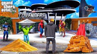 All Avengers Upgrading Franklin & Shin chan House to Avengers Iron Man House in GTA 5 in Telugu