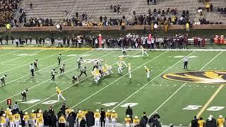 Sam Horn’s first college completion at Mizzou 11-19-22