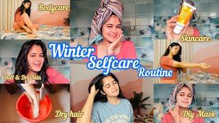 WINTER Selfcare Routine ️ | Bodycare, Haircare & Skincare at home