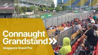 View from the Marina Bay Street Circuits Connaught Grandstand at the Singapore Grand Prix.