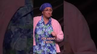 The menfolk aren’t loving this joke… #ettamay #standupcomedy #ettamaycomedy #marriage