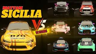 V 1.2.0 - DRAG RACE - Test SICILIA vs 15 CARS - Drive Zone Online