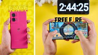 Moto Edge 50 Fusion 5G Freefire Gaming Test ️| Gaming Performance Test | Battery Drain Test