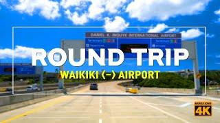 HONOLULU AIRPORT TO WAIKIKI  Daniel K. Inouye International Airport  Hawaii John 4K Driving