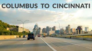 Columbus to Cincinnati Ohio - Timelapse Drive 4K