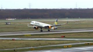 Condor Boeing 757-300 takeoff at Düsseldorf Airport