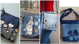 collection of most stunning and exotic jeans bags #stylish#denim  #bags