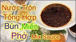 Mixed Mixed Water (Vermicelli, Vermicelli, Pho) -Soba Nguyen_How to make mixed sauce