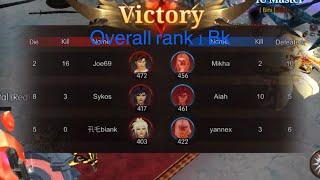 Mu monarch sea SERVER 320 rank tournament top 40 rank1 BK