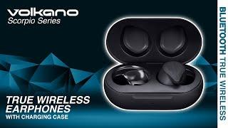 True Wireless Earphones with Charging Case | Scorpio Series | Volkano