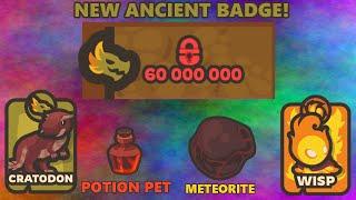 [TAMING.IO] NEW ANCIENT BADGE ARRIVED! FIRST DINOSAUR PET AND FIRE WISP ARE OOOOOP?!