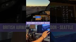 BOEING 787 Dreamliner Lands At Seattle From London!! ️(9 hour flight) #shorts