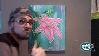 The Loaded Brush Nathan Turner Time-lapse  Painting 'Stargazer lily'