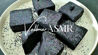 Black glitter on black dyed gym chalk  #dusty #asmr #satisfying