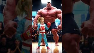 5-Year-Old Superkid Takes on Bodybuilder in Hilarious Showdown!#5YearOldHero #comedy #reels