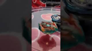 Cyclone wall Beyblade gimmick in slow motion #shorts