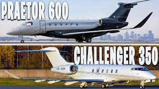 Embraer Praetor 600 vs Bombardier Challenger 350