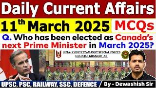 11th March 2025 | Daily Current Affairs MCQs | March Daily Current Affair | Current affair 2025 #mcq