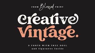 Serif Fonts: Creative Vintage Font Duo