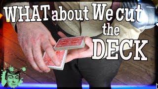 CUT straight to the SPECTATORS CARD swivel cut card production card magic sleight of hand TUTORiAL