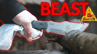 World's Most Hyped Knife Almost Injured us!? | Tops Tom Brown Tracker