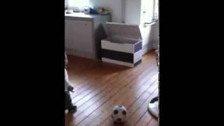 Baerke Van Der Meij  1 year old  Football skills