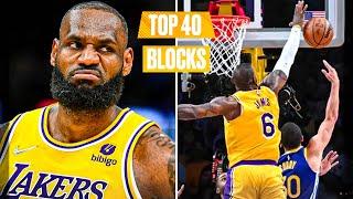 LeBron James - Top 40 LA Lakers Blocks 