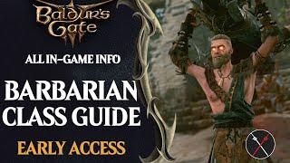 Baldur's Gate 3 Builds: Barbarian Class Build Guide