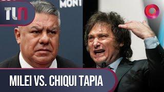 #TelenueveCentral  | Milei Vs. Chiqui Tapia.