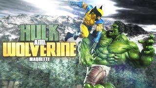 Hulk and Wolverine Maquette by Sideshow Collectibles
